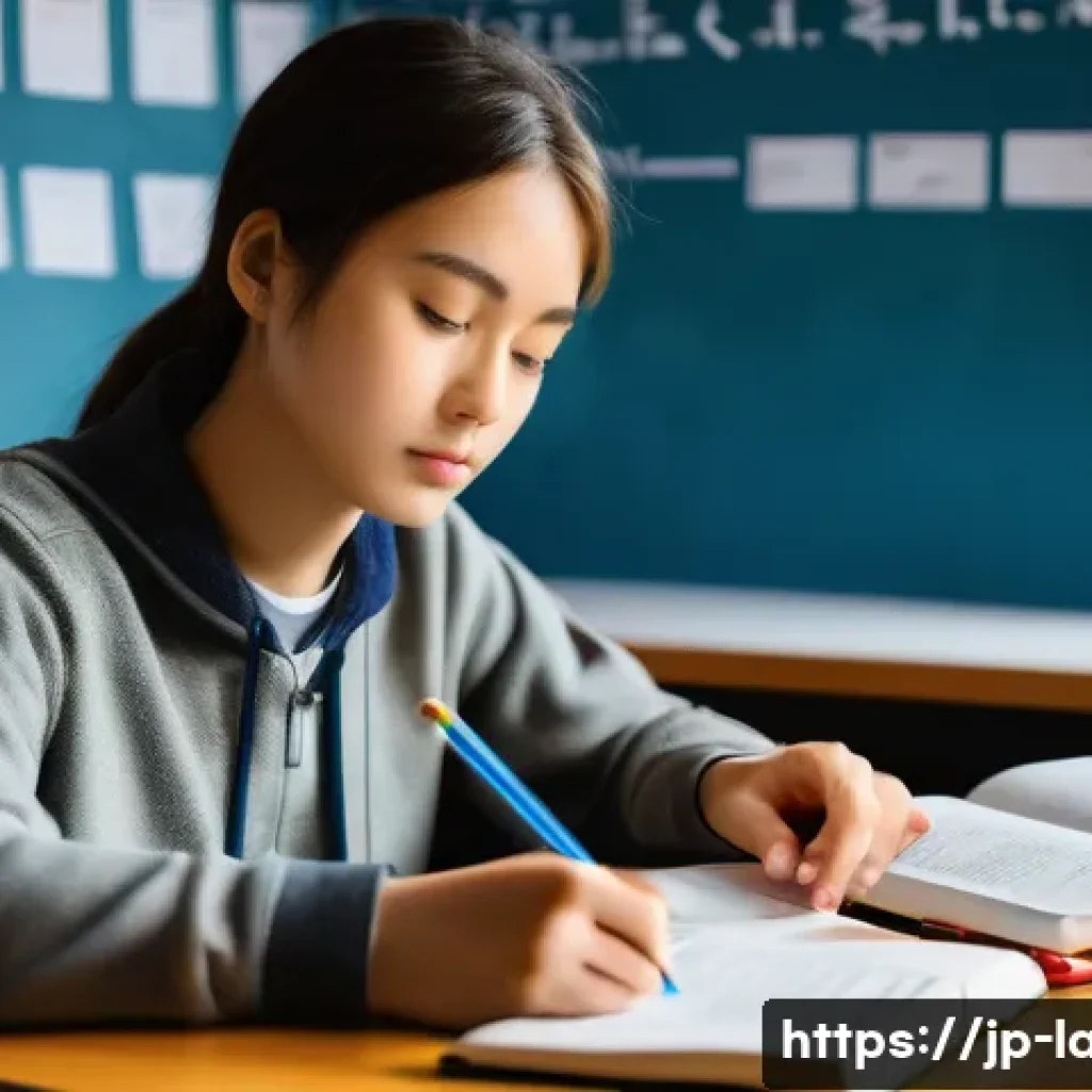 프랑스어와 독일어 문화적 차이를 통한 시험 대비법 - A cozy study room scene featuring a young Japanese student attentively learning French and German la...